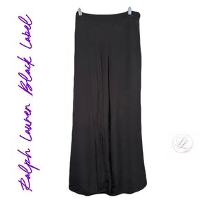 RALPH LAUREN BLACK LABEL Wide Leg Pants - Black Size 2